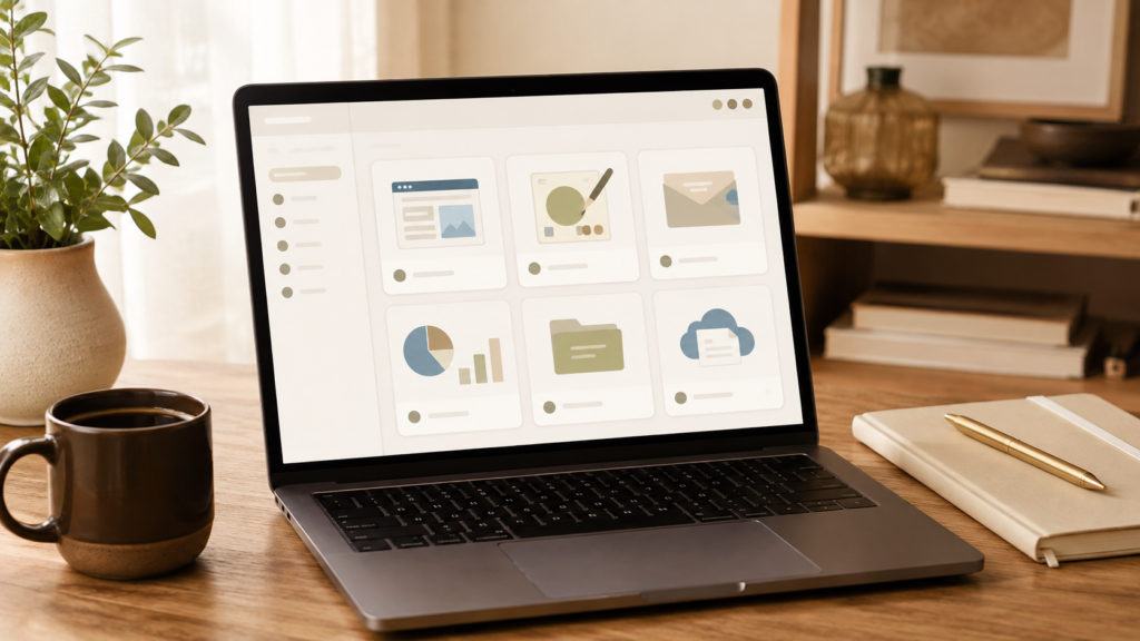 Beginner-friendly online tools and resources for creating and growing an online business.